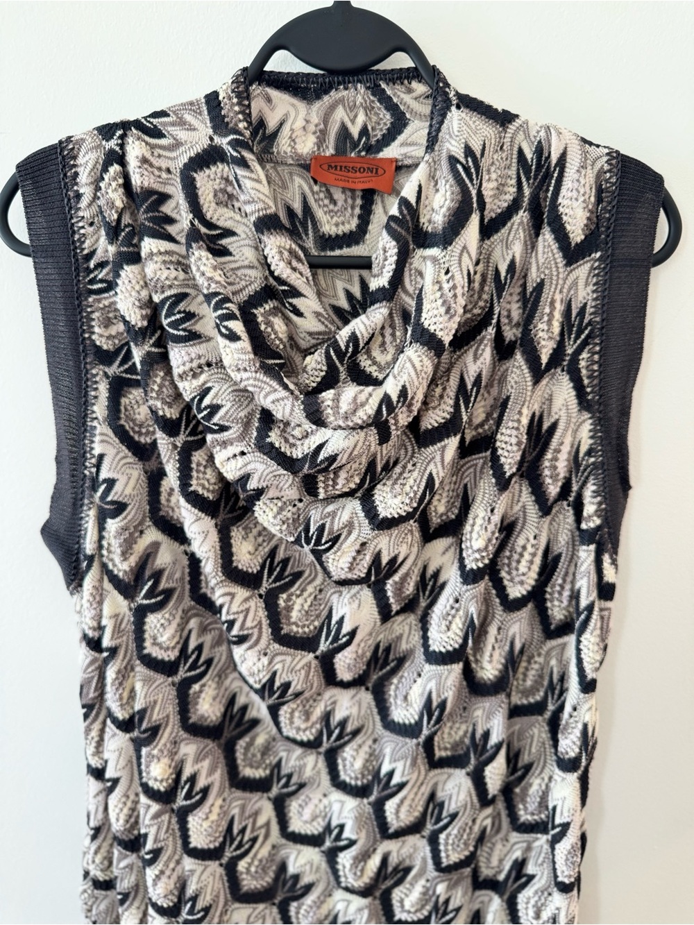 Missoni Sleeveless Cowl-Neck Knit Midi Dress - Picture 2 of 5
